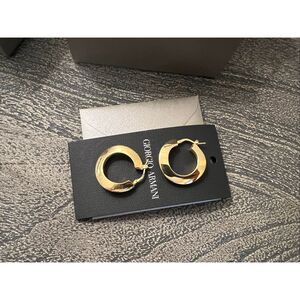 Giorgio Armani Sterling Silver Gold-Plated Earrings